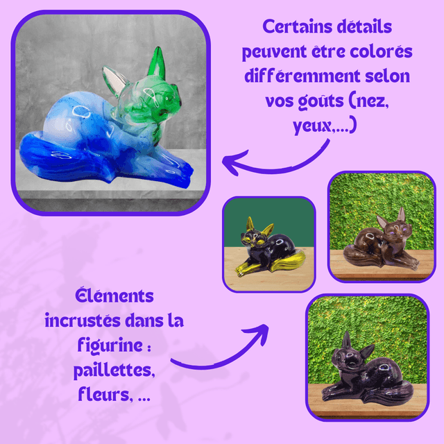 Personnalisation Renard Allongé 