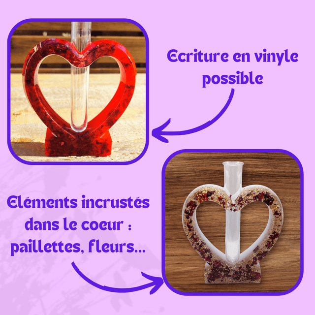 Personnalisation Soliflore Cœur