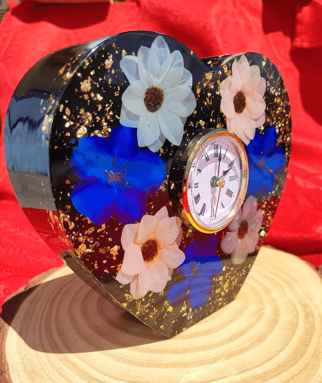 Horloge de table Cœur