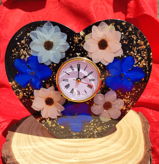 Horloge de table Cœur