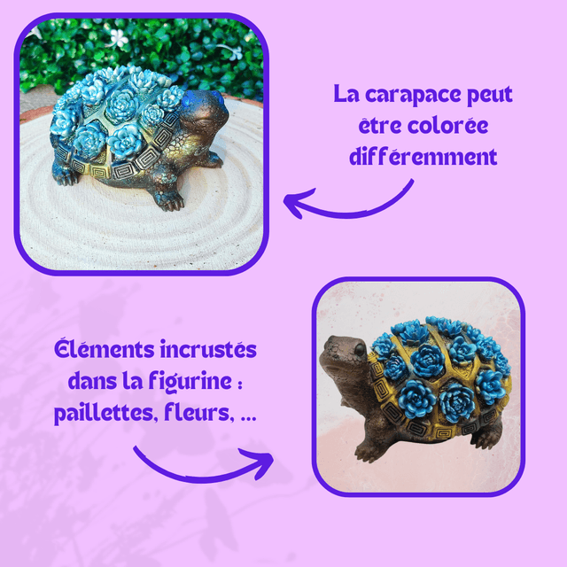 Personnalisation Tortue Fleurie 